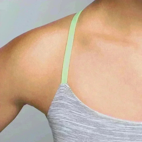 Lululemon Dancing Warrior Tank We Are From Space Silver Spoon Clear Mint Size 10 - Picture 5 of 8